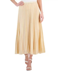 Anne Klein Women's Pleated Pull-On Midi Skirt -Sam Edelman Shop 23542230 fpx