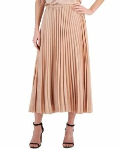 Anne Klein Women's Pleated Pull-On Midi Skirt