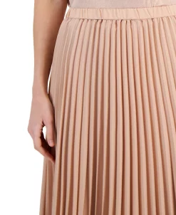 Anne Klein Women's Pleated Pull-On Midi Skirt -Sam Edelman Shop 23542234 fpx