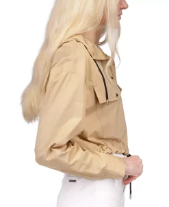 Michael Kors Women's Cotton Cropped Bomber Jacket -Sam Edelman Shop 23556177 fpx