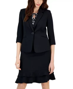 Kasper Single Button Rolled Sleeve Blazer -Sam Edelman Shop 23561024 fpx