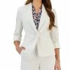 Kasper Women's 3/4-Sleeve Textured Button-Front Blazer -Sam Edelman Shop 23561035 fpx