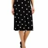 Kasper Women's Knit Polka Dot Pull-On Midi Skirt -Sam Edelman Shop 23561157 fpx
