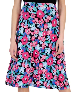 Kasper Floral A-Line Midi Skirt -Sam Edelman Shop 23561164 fpx