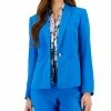 Kasper Crepe One-Button Blazer 1 Kasper Crepe One-Button Blazer -Sam Edelman Shop 23561318 fpx