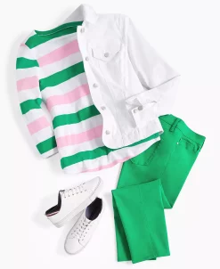 Charter Club Women's Denim Jacket, Created For Macy's -Sam Edelman Shop 23601494 fpx