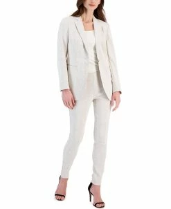 Anne Klein Women's Stretch Blazer And Slim Ankle Pants