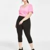 ID Ideology Plus Size Capri Leggings, Created For Macy's -Sam Edelman Shop 23610742 fpx
