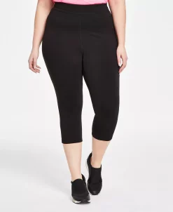 ID Ideology Plus Size Capri Leggings, Created For Macy's -Sam Edelman Shop 23610745 fpx
