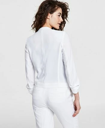 Bar III Textured Crepe Blazer, Created For Macy's 4 Bar III Textured Crepe Blazer, Created For Macy's - Image 2