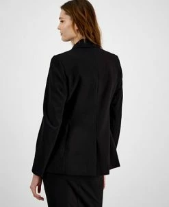 Bar III Women's Snap-Button Zip-Pocket Blazer, Created For Macy's -Sam Edelman Shop 23628650 fpx