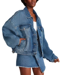 Steve Madden Women's Sienna Oversized Denim Trucker Jacket -Sam Edelman Shop 23642003 fpx