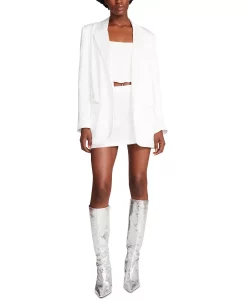 Steve Madden Women's Smooth Talk Satin Boyfriend Blazer -Sam Edelman Shop 23642126 fpx