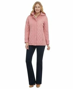 Michael Kors Women's Petite Quilted Hooded Anorak Coat -Sam Edelman Shop 23651546 fpx 1