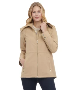 Michael Kors Women's Hooded Anorak Raincoat -Sam Edelman Shop 23651559 fpx