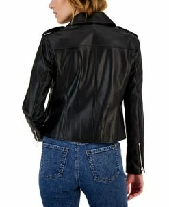 INC International Concepts Women's Faux-Leather Jacket, Created For Macy's -Sam Edelman Shop 23656726 fpx