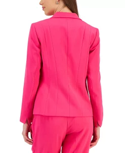 Kasper Crepe One-Button Blazer -Sam Edelman Shop 23677933 fpx