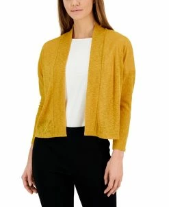 Kasper Women's Collarless Open-Front Dolman-Sleeve Jacket