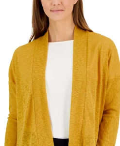 Kasper Women's Collarless Open-Front Dolman-Sleeve Jacket -Sam Edelman Shop 23702752 fpx