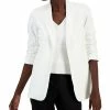 Anne Klein Women's Collection Scrunch-Sleeve Open-Front Blazer -Sam Edelman Shop 23719909 fpx