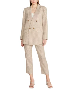 Steve Madden Women's Isabella Oversized Micro-Houndstooth Blazer -Sam Edelman Shop 23775011 fpx