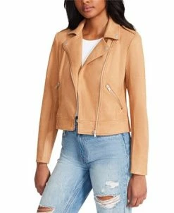 Steve Madden Women's Faux-Suede Zip-Front Moto Jacket -Sam Edelman Shop 23775156 fpx