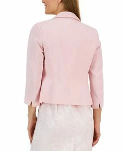 Kasper Women's 3/4-Sleeve Shawl-Collar Open Jacket -Sam Edelman Shop 23776665 fpx