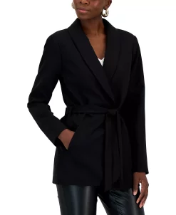 INC International Concepts Women's Tie-Waist Blazer, Created For Macy's -Sam Edelman Shop 23776784 fpx