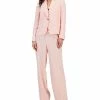 Anne Klein Women's Notched-Collar One-Button Blazer, Harmony Tie-Neck Sleeveless Shell Top & Crepe De Chine High-Rise Wide-Leg Pants With Pleats -Sam Edelman Shop 23776846 fpx