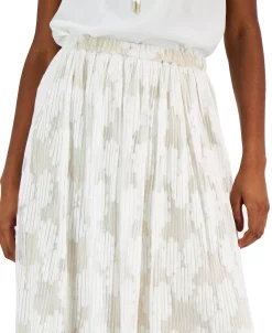 Anne Klein Women's Pull-On Pleated Mesh Floral Skirt -Sam Edelman Shop 23777172 fpx