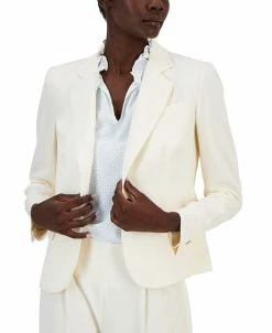 Anne Klein Women's Notched-Collar One-Button Blazer