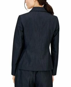 Anne Klein Women's Denim One-Button Jacket -Sam Edelman Shop 23777492 fpx