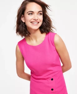 Kasper Women's Asymmetrical Snap-Trim Sheath Dress -Sam Edelman Shop 23777607 fpx