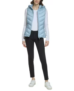Charter Club Women's Packable Hooded Puffer Vest, Created For Macy's -Sam Edelman Shop 23909621 fpx