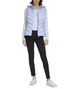 Charter Club Women's Packable Hooded Puffer Vest, Created For Macy's -Sam Edelman Shop 23909628 fpx