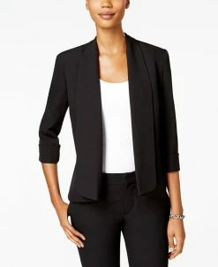 Kasper Open-Front Soft Blazer