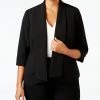 Kasper Plus Size Open-Front Soft Blazer
