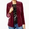 INC International Concepts Women's Velvet Blazer, Created For Macy's -Sam Edelman Shop 9047059 fpx