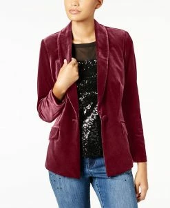 INC International Concepts Women's Velvet Blazer, Created For Macy's